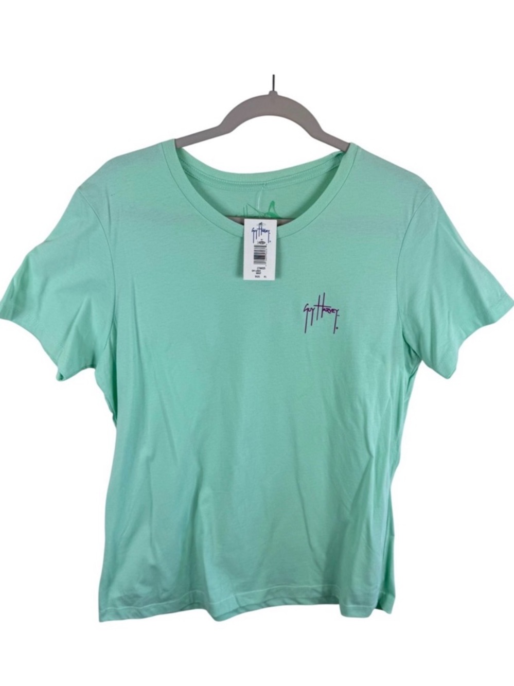 Guy Harvey Womens Mint Green Marlin Graphic T-Shirt XL New LTH6025